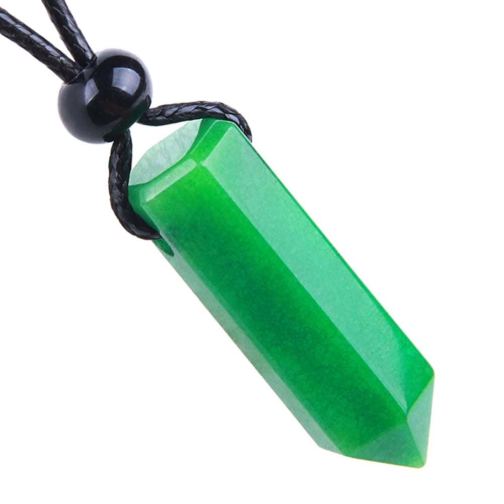 BestAmulets Amulet Green Quartz Crystal Point Protection and Magic