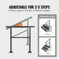 KFFKFF Outdoor Handrail 165lbs Load Handrail Aluminum Outdoor Stair ...