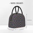 thumbnail image 3 of Haiem Mardi Gras Carnival3 Printed Lunch Bag Women, Lunch Box Lunch Bag for Women, Small Leakproof Cute Lunch Tote Large Capacity Reusable Insulated Cooler Lunch Container, 3 of 6