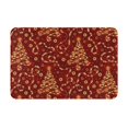 thumbnail image 1 of Bingfone Arbre de Noël sur Fond Rouge pour Paillasson 16"x24 Pouces Entrée avant Antidérapant Profil Bas Lavable pour Entrée, 1 of 7