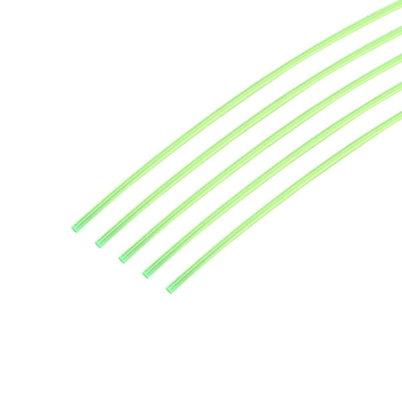 Fiber Optic Rods Plastic 0.5mmx30cm for Front Sight Filament Fluorescence Green, 5pcs