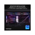 thumbnail image 5 of Phanteks Glacier One 420D30 Premium D/A-RGB AIO Liquid CPU Cooler, D/A-RGB Pump Cap Design, 3x D30 140mm PWM D-RGB Fans, Support Intel Core 14th Gen, Black, 5 of 5