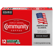 Pack of 2 Community Coffee American Classic Medium Roast K-Cup Coffee Pods, 12 ct (Package May Vary)