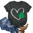 thumbnail image 2 of QIPOPIQ T-Shirts à Manches Courtes pour Femmes Col Rond T-Shirts de la Saint-Patrick T-Shirt Trèfle de la Saint-Patrick T-Shirt Vert T-Shirts Chanceux T-Shirts de Vacances T-Shirts Graphiques Offres, 2 of 3