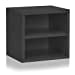 thumbnail image 3 of Way Basics Eco Stackable Connect Storage Cube Cubby Organizer with Door (Tool-Free Assembly and Uniquely Crafted from Sustainable Non Toxic zBoard Paperboard) Black, 3 of 5