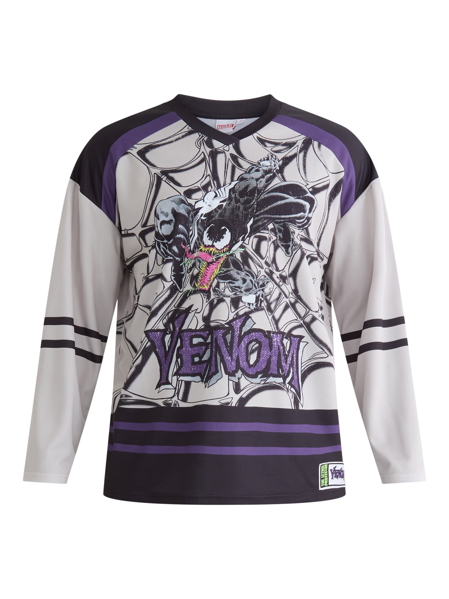 Marvel Venom Men's & Big Men's Graphic Hockey Jersey with Long