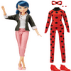 Miraculous Super Secret Marinette with Ladybug Outfit Doll Playset, 7 Pieces