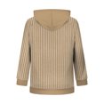 thumbnail image 5 of Kinrui Womens Zip Up Striped Hoodies Casual Long Sleeve Thin Fleece Lined Sweatshirts Fall Winter Track Jackets with Pockets XL, 5 of 6