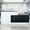 Black and White, variant on Esheno Commercial L Shaped Reception Desk 87 inch Wooden Front Counter with Lockable Drawers Cabinet Walnut Right Cabinet for Lobby Office Checkout