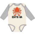 thumbnail image 3 of Inktastic Seattle Octopus Washington Vacation Boys or Girls Long Sleeve Baby Bodysuit, 3 of 5