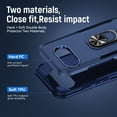 thumbnail image 3 of Decase for Google Pixel 9A Rugged Case with Ring Holder, Shockproof Phone Case Rugged Heavy Duty Cool Cover,Military Grade Drop Protection,Kickstand Cover for Google Pixel 9A,Blue, 3 of 10