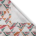 thumbnail image 6 of Ambesonne Tribal Valance & Curtain, Watercolor Triangles, 55"x30", Orange Jade Green Pink, 6 of 6