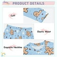 thumbnail image 4 of joogoo Gingerbread Man Snowflake 2 Piece Long Sleeve Tee and Pants Cotton Pajama Set 5Y, 4 of 7
