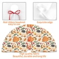thumbnail image 4 of Lsque Autumn With Hedgehog Print Christmas Tree Skirt, Tree Skirt with Ties or Velcro, Perfect for Holiday Decorations, Halloween, and New Year-36", 4 of 7