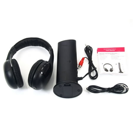 Zimtown 5 in 1 Wireless Stereo Headphones Earphone Headset For MP3/MP4 PC TV CD FM