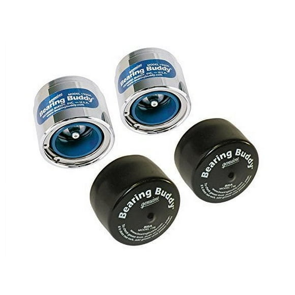 Bearing Buddy Chrome Bearing Protectors with Auto Check With Bras - Pair - 1.980" Diameter