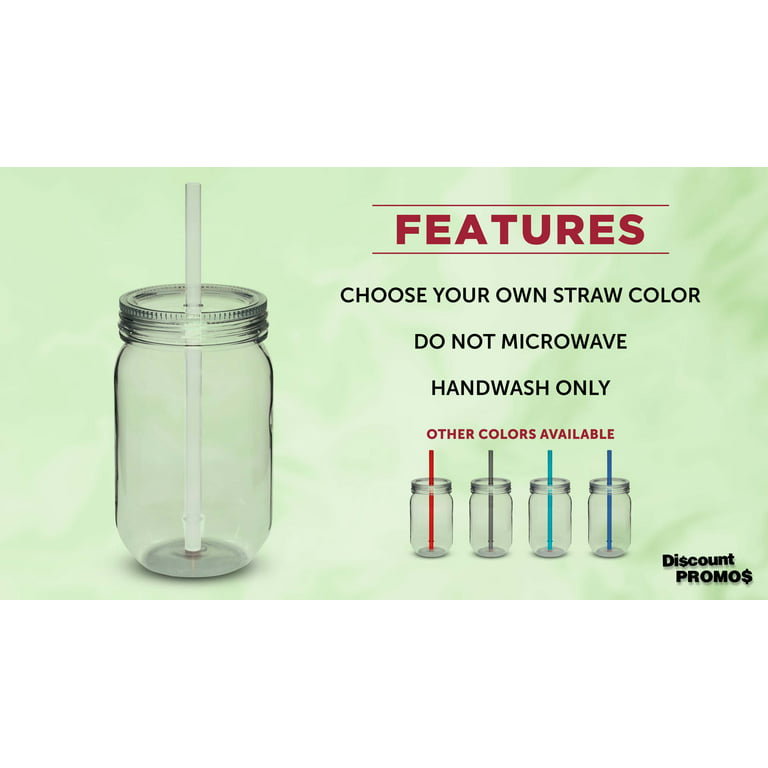 24-Pack Clear Mason Jars 4 oz with Lids and Handles, Bulk Pack