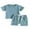 Blue, variant on Bagilaanoe 2pcs Toddler Baby Boy Short Pants Set Short Sleeve T-Shirt Tops + Shorts 6M 12M 18M 24M 3T Kids Casual Summer Outfits