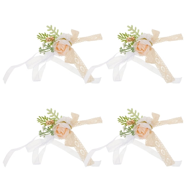 UPOUART 4Ud Flor Artificial Para Estilo Ideal Para Bodas Prom Y Celebraciones