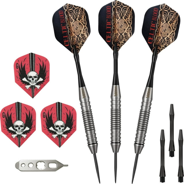 Juego de dardos Viper Underground con punta de acero, sangre celta, 22 g