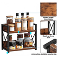 thumbnail image 4 of Organizador Estante De Cocina Almacenamiento Especias 30 cm Malubero Café Negro, 4 of 5