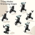 thumbnail image 6 of AILEEKISS 7-in-1 Kids' Tricycle with Push Handle, Foldable Trike Bicycles for Kids 1-5 Years, Green, 6 of 9