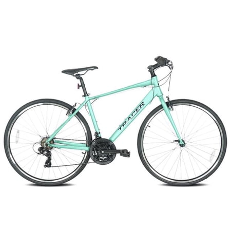 Tracer Braver 700C 21 Speed Hybrid Aluminum Road Bike - Medium-Matte Grey
