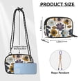 thumbnail image 4 of FORMRS Mini Crossbody Bag for Women Adjustable Shoulder Rope Travel Casual Phone Purse, Colorful Floral, 4 of 7