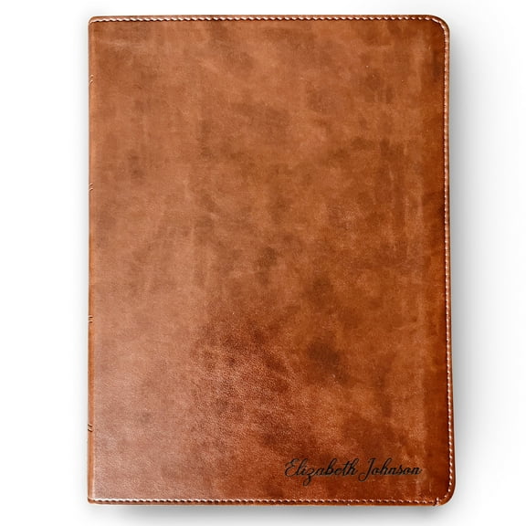Custom ESV Bible with Name Engraved, ESV Wide-Margin Bible, Custom Bible Engraved Name, English Standard Holy Bible, Baptism Gifts