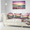 thumbnail image 3 of Designart Morning with Flowers in Mountains - Landscape Photography Throw Pillow - 12x20, 3 of 5