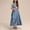 Light Blue, variant on Fesfesfes Girl's Sleeveless Performance Dress Round Neck Solid Color Maxi Dress for Kids,Lightweight Breathable Summer Sundress,Cute A-Line Party Outfit(Green,14-15 Years)