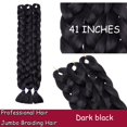 thumbnail image 2 of Ombre Jumbo Braiding Hair Extensions High Temperature Synthetic Twist Hair Multiple Colored Hair, 2 of 5