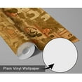 thumbnail image 6 of S4Sassy Palace Scene Wallpaper - Asian Style Wall Covering, 25" X 240" Self-Adhesive Vinyl Walls Paper, Decorative Wallwrap, Easy Diy Walls Covering For Bedroom, Living Room, Living Spaces - Brown, 6 of 9