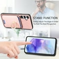 thumbnail image 6 of ELEHOLD Case for Samsung Galaxy A05, Slim Magnetic Wallet Case with Ring Stand Credit Card Holder,Pink, 6 of 8