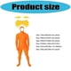 thumbnail image 3 of Adult Tangerine Costume 3Pcs Fake Mustache Beard and Yellow Eyebrows Set, 3 of 5