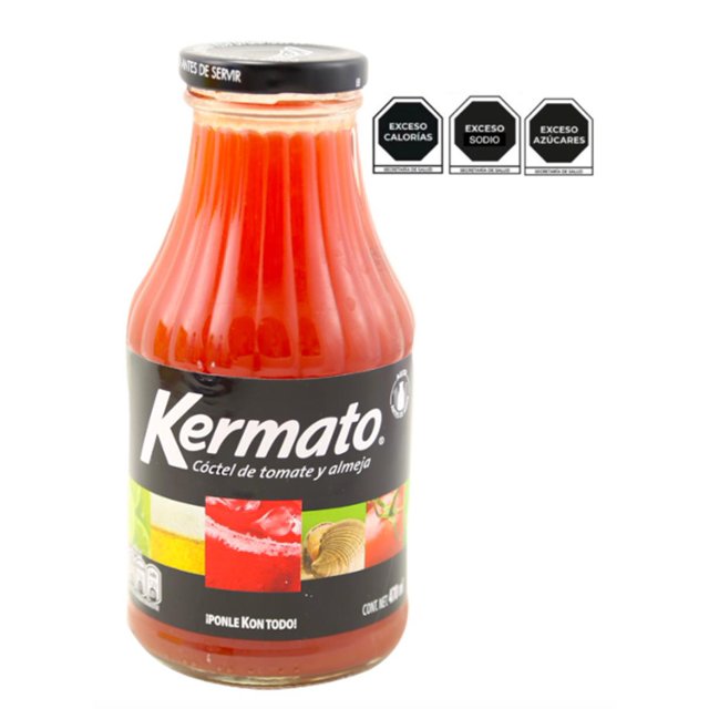 Pack de 12 Jugo de Tomate/Almeja Kermato Frasco 470 ml Kermato 470 ml