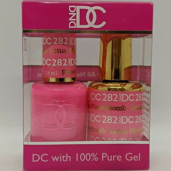 DND - DC Duo Soak off Gel & Matching nail polish, #282 - Lotus Flowerbomb