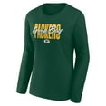 thumbnail image 2 of Women's Green Green Bay Packers Grip Long Sleeve T-Shirt, 2 of 3