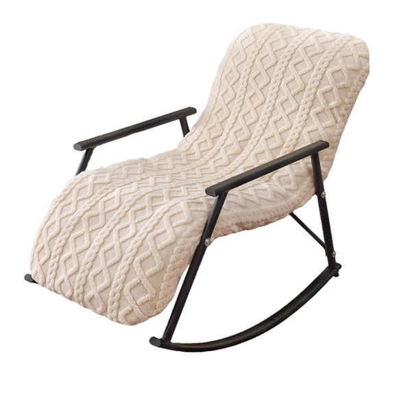 Recliner Chair Cover Thick Fleece Fully Stretch Dining Chair Covers- Elastic Slipcover With Full Protection, Stretchable Dust Cover For Rocker, Lounge & Armchair