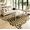 Black and Gold, variant on YJ.GWL Faux Cowhide Rug Cow Print Area Rugs Cow Hide Carpet for Bedroom Living Room Home Office Western Decor,4.6'x5.2',Brown