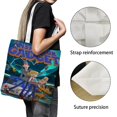thumbnail image 3 of Inspector Gadget Bolso de tela con estampado de lienzo para mujer, bolsa de compras reutilizable y estética, con cremallera interior, regalo para mujer,40*45cm., 3 of 6