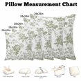 thumbnail image 5 of Throw Pillow Covers, Rustic Flowers 16x16 Pillow Covers for Couch/Sofa/Bed, Sage Green Pastoral Botanical Floral Leaves Decorative Square Linen Cushion Pillowcase for Home Decor, 5 of 9