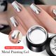 thumbnail image 1 of BORN PRETTY-esmalte de Gel con pintura metálica superbrillante, 5ML, esmalte de uñas en Gel con espejo dorado y plateado, líneas de dibujo de flores, uñas francesas, 1 of 5