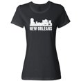 thumbnail image 3 of Inktastic New Orleans Skyline Grunge Women's T-Shirt, 3 of 5