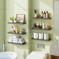 thumbnail image 6 of Fairy 15.8in Floating Shelves for Wall, Set of 6 Shelves for Bathroom, Bedroom, Kitchen Decro, Grey, 6 of 7