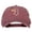 Maroon, variant on New Jersey with Map Outline Embroidered Washed Cotton Twill Cap - Maroon OSFM