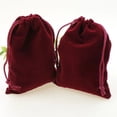 thumbnail image 1 of Bolsa de terciopelo con cordón para joyería, bolsas de franela negra para Perfume, bolsas de regalo para decoración de Navidad, 5x7, 7x9, 9x12, 13x18, 15x20, 17x23cm, 50 unidades, 1 of 4