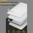 thumbnail image 2 of Tabla de cortar de doble cara, de acero inoxidable 403 apto para uso alimentario, para cocina, con ranuras de metal más gruesas, fácil de limpiar, diseño antideslizante duradero, ideal para carne y, 2 of 8