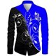 thumbnail image 1 of Camisa de manga larga con solapa de color de calle con estampado 3D de alta definición para hombre de moda talla grande XS-, 1 of 6