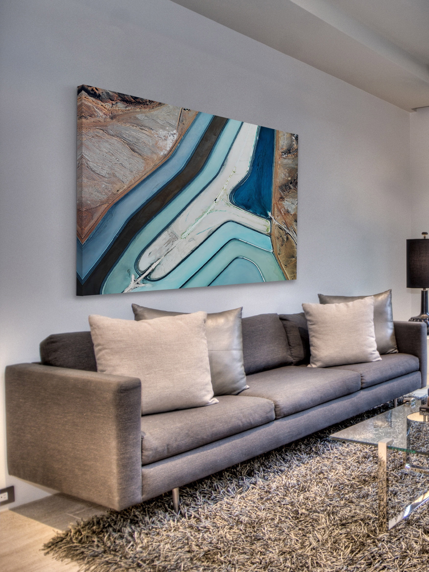 "Winding River" Painting Print on Wrapped Canvas
